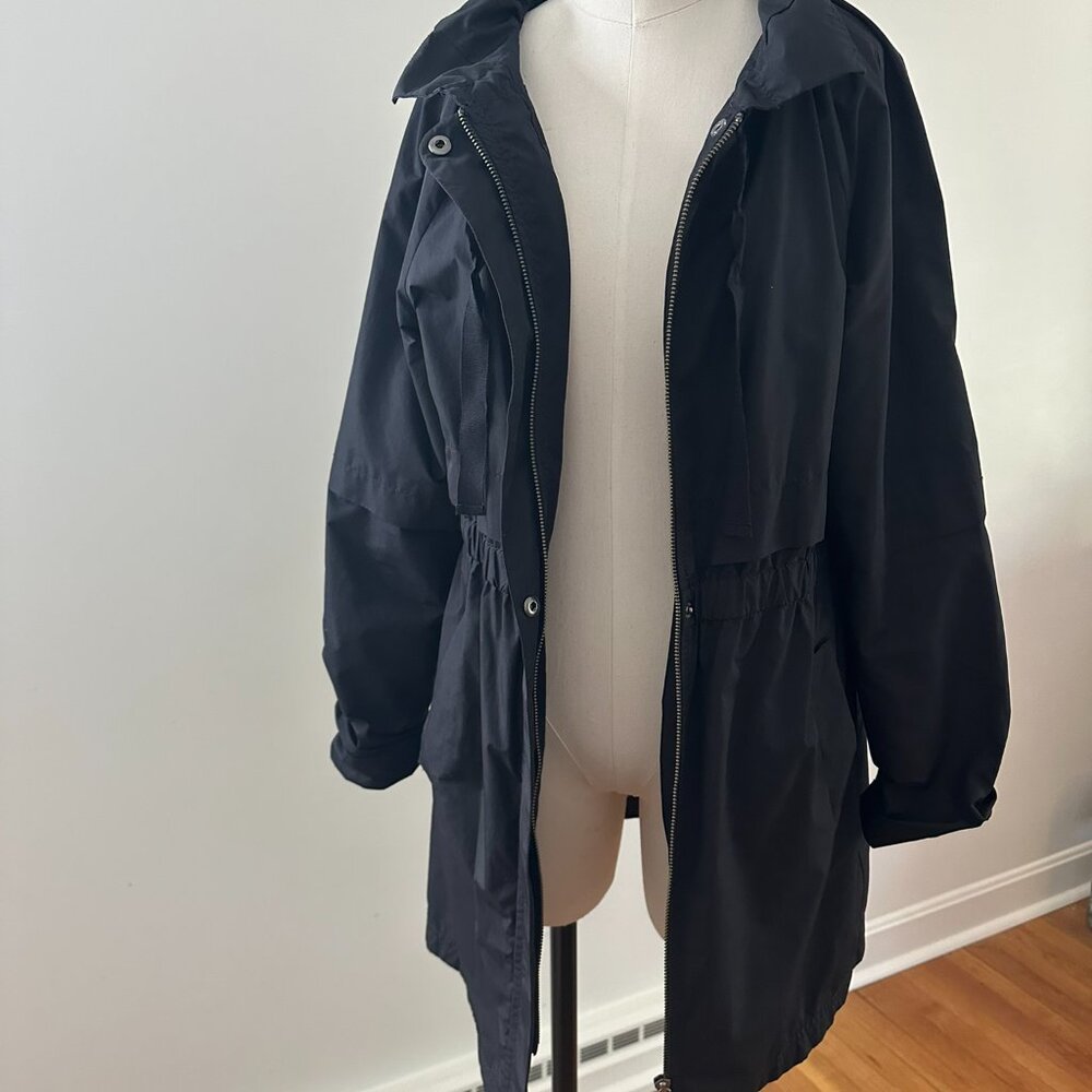 LOFT: Beautiful black Trench Coat, Petite Medium